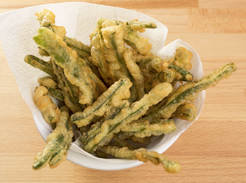 Fagiolini in tempura