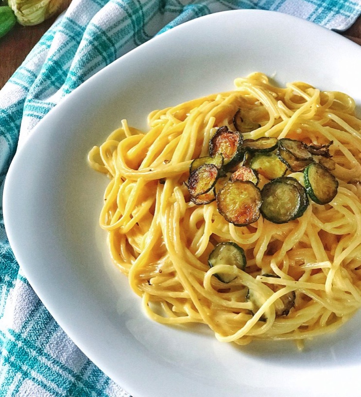 Spaghetti alla carbonara di zucchine