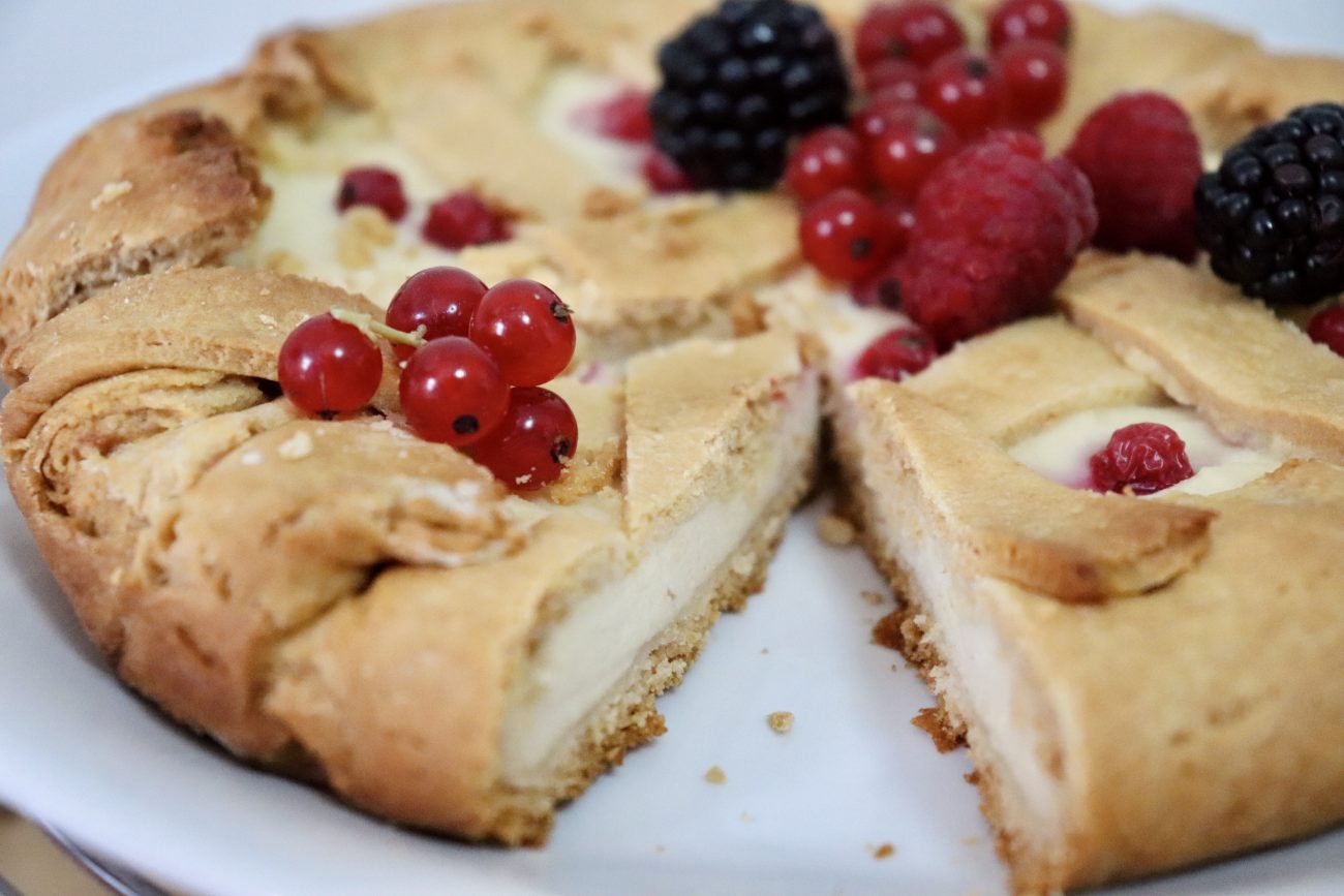 Crostata Senza Burro Ripiena Di Ricotta