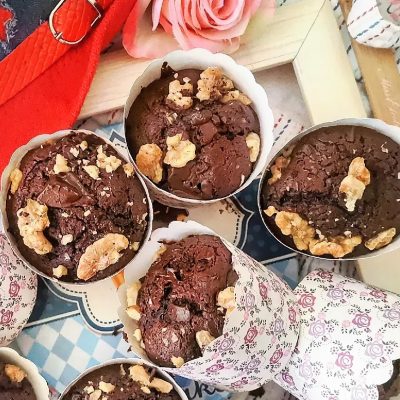 Muffin Al Cioccolato Fondente E Noci