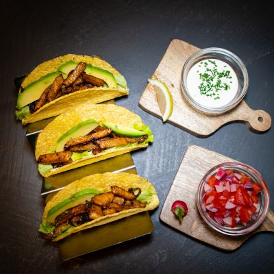 Tacos Di Sedano Rapa Con Salsina Messicana